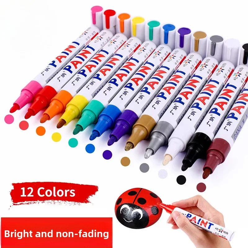 Tee Height Marker - قلم طلاء دائم للإطارات والمعدن، مزيل