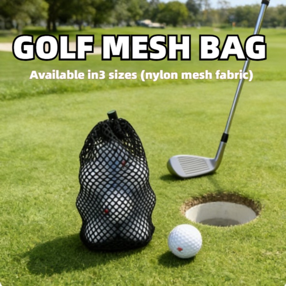 Golf Equipment Drawing - حقيبة شبكية رياضية للجولف من النايلون،