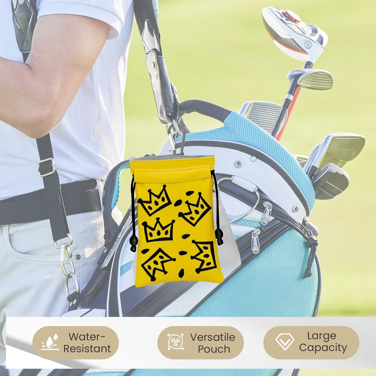 حقيبة كراون جولف للأشياء الثمي - مراجعة Golf Equipment Drawing وسعره